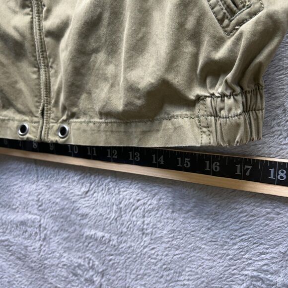 Polo Ralph Lauren Jacket Mens Small Green Hooded Cotton Nylon Zip Vent Field - Picture 8 of 14